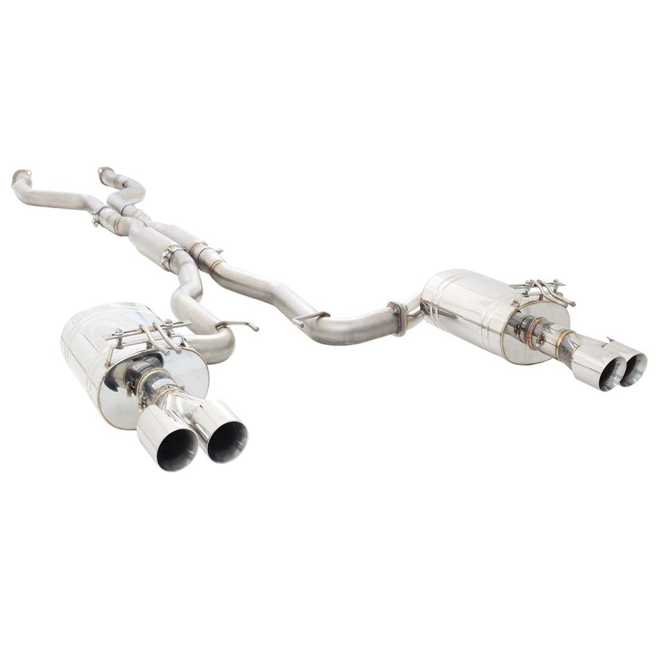 Holden Commodore VE VF Sedan XFORCE Twin 3 Inch Catback Exhaust - Polished SS