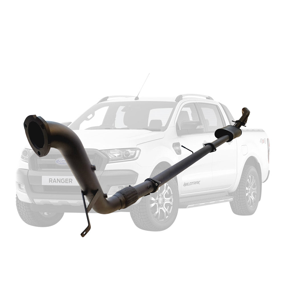 Ford Ranger PX 2016-2022 3.2L 3 Inch Turbo Back DPF Delete Exhaust System **** Vehicle Requires Tuning After System Fitment ****