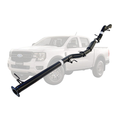 Ford Ranger Next Gen 2022 Onwards 2L BI-Turbo 3 Inch DPF Back Exhaust Not For ADBLUE models (Requires tunning After Fitment) stainless steel pipe