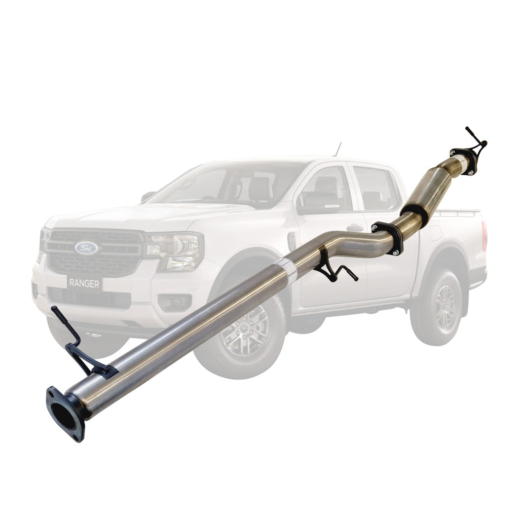 Ford Ranger Next Gen 2022 Onwards 2L BI-Turbo 3 Inch DPF Back Exhaust Not For ADBLUE models (Requires tunning After Fitment) stainless steel pipe