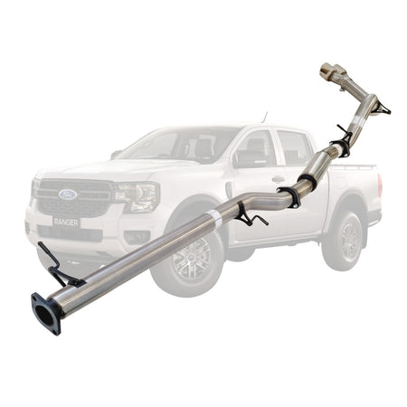 Ford Ranger Next Gen 2022 Onwards 2L BI-Turbo 3 Inch DPF Back Exhaust Not For ADBLUE models (Requires tunning After Fitment) stainless steel pipe system