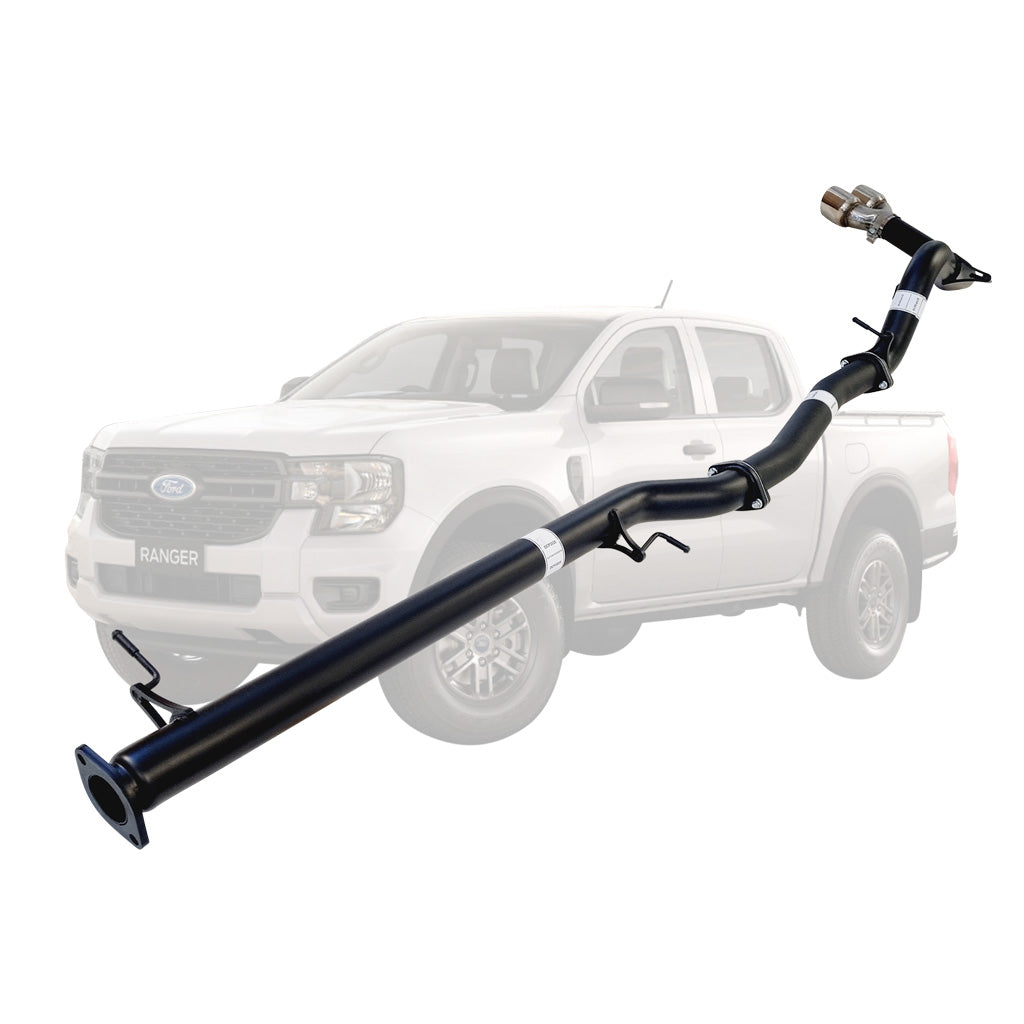 Ford Ranger Next Gen 2022 Onwards 2L BI-Turbo 3 Inch DPF Back Exhaust Not For ADBLUE models (Requires tunning After Fitment) stainless steel pipe