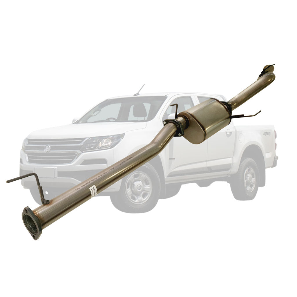 Holden Colorado RG 2016 Onwards 2.8L Crew Cab 3 Inch DPF Back Exhaust with stainless steel construction and muffler