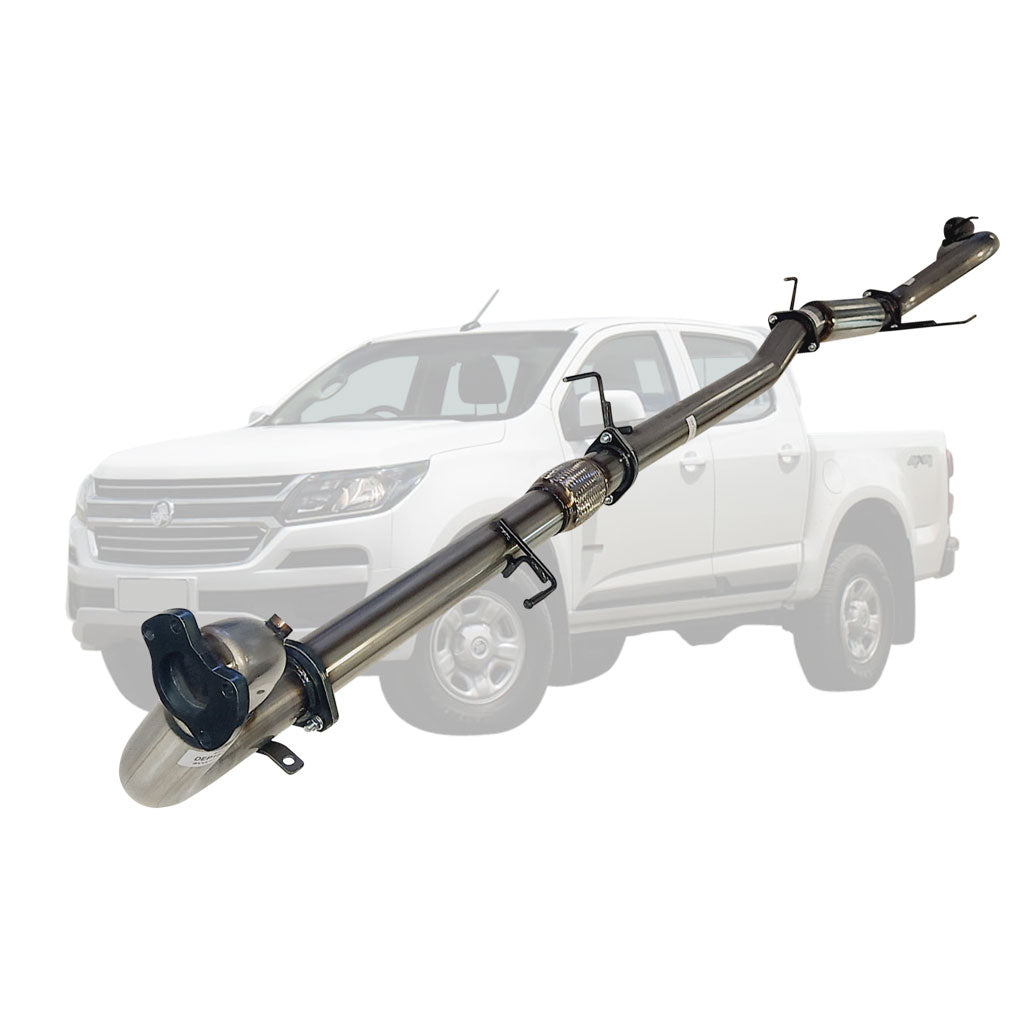 Holden Colorado RG 2016 Onwards 2.8L 3 Inch Turbo Back DPF Delete Exhaust made of stainless steel tubing and components