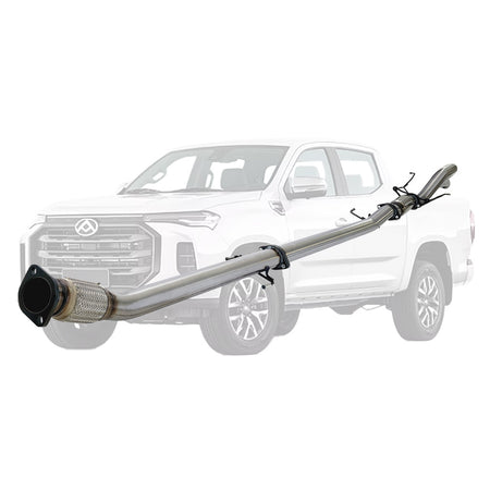 LDV T60 2.0L Turbo Diesel 4 Cyl Ute AWD 09/2021-ON 3 Inch DPF Back Exhaust stainless steel pipe with flex joint and mounting brackets