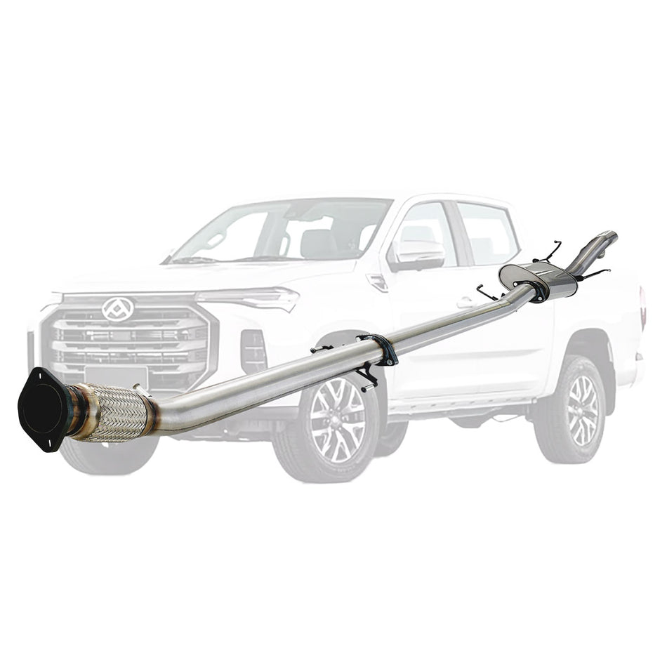LDV T60 2.0L Turbo Diesel 4 Cyl Ute AWD 09/2021-ON 3 Inch DPF Back Exhaust stainless steel pipe system