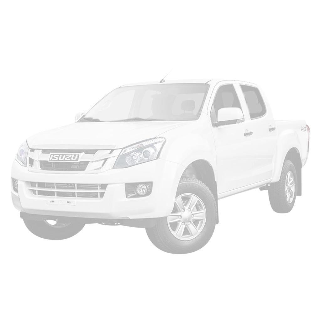 Isuzu D-MAX TF 2012-2016 3L 3 Inch Turbo Back Exhaust installed on white dual cab pickup truck
