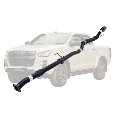 Isuzu D-MAX 2020 Onwards 3L 4JJ3-TCX 3 Inch DPF Back Exhaust with mandrel bends and mounting bracket