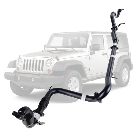 Jeep Wrangler JK 2007-2010 2.8L CRD 3 Inch Turbo Back Exhaust made of mandrel bent stainless steel tubing