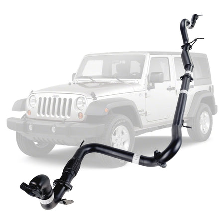Jeep Wrangler JK 2007-2010 2.8L CRD 3 Inch Turbo Back Exhaust made of mandrel bent stainless steel tubing