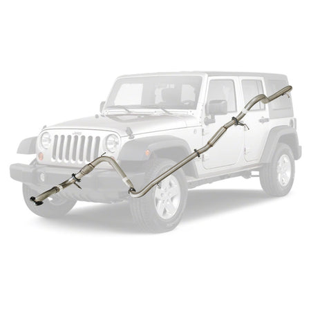Jeep Wrangler JK 2007-2010 2.8L CRD 3 Inch Turbo Back Exhaust stainless steel mandrel bent system