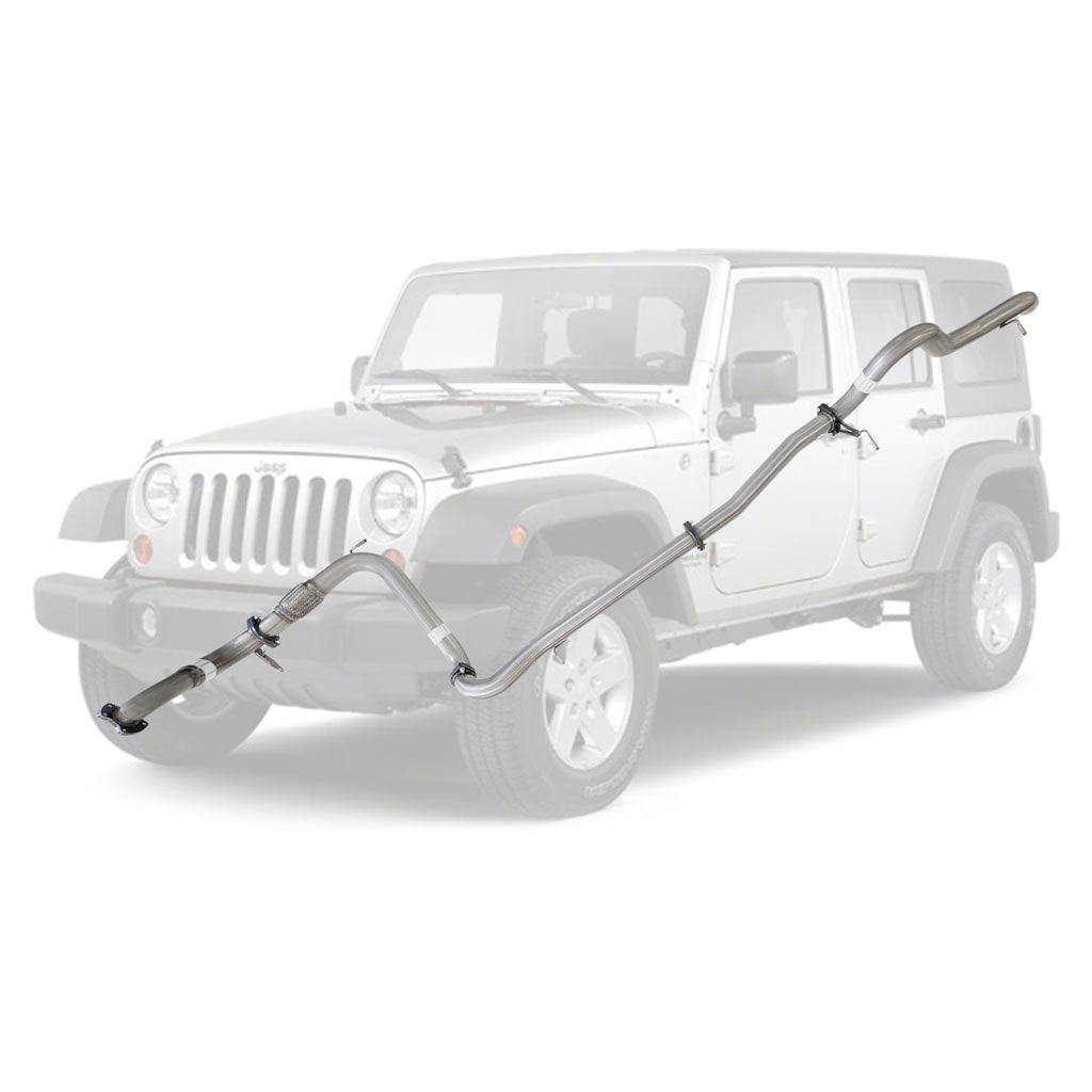Jeep Wrangler JK 2007-2010 2.8L CRD 3 Inch Turbo Back Exhaust stainless steel performance exhaust system