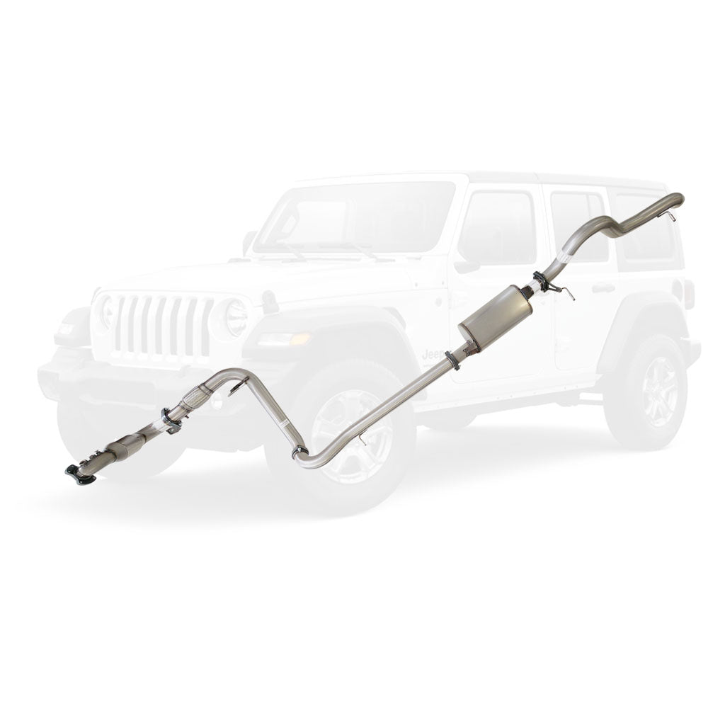 Jeep Wrangler JK 2010-2015 2.8L DPF 3 Inch Turbo Back Exhaust stainless steel performance system