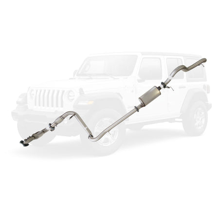 Jeep Wrangler JK 2010-2015 2.8L DPF 3 Inch Turbo Back Exhaust stainless steel performance system
