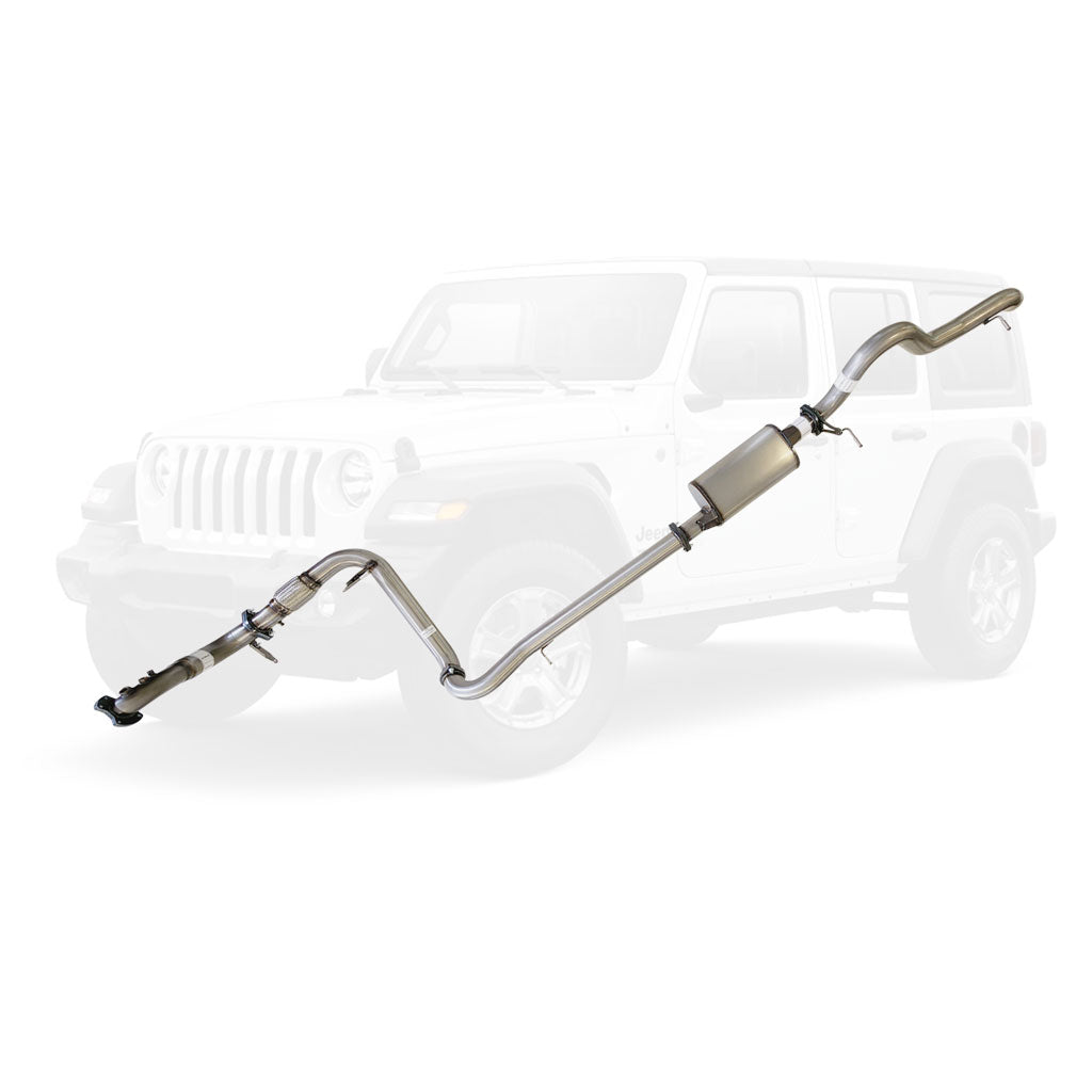 Jeep Wrangler JK 2010-2015 2.8L DPF 3 Inch Turbo Back Exhaust stainless steel performance exhaust system