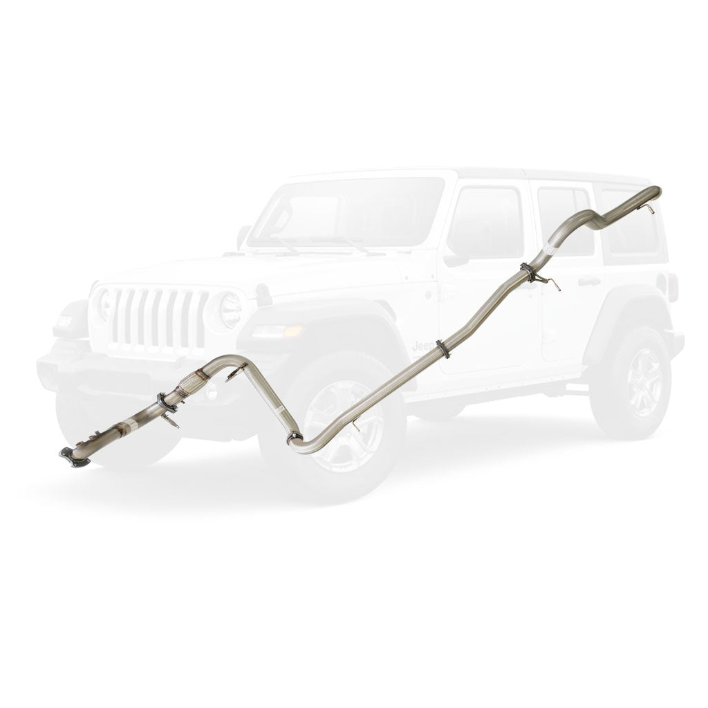 Jeep Wrangler JK 2010-2015 2.8L DPF 3 Inch Turbo Back Exhaust stainless steel performance exhaust system