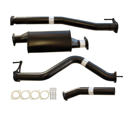 Mercedes Benz X-Class X250D 470 2.3L 3 Inch DPF Back Exhaust with black coated steel pipes and muffler components