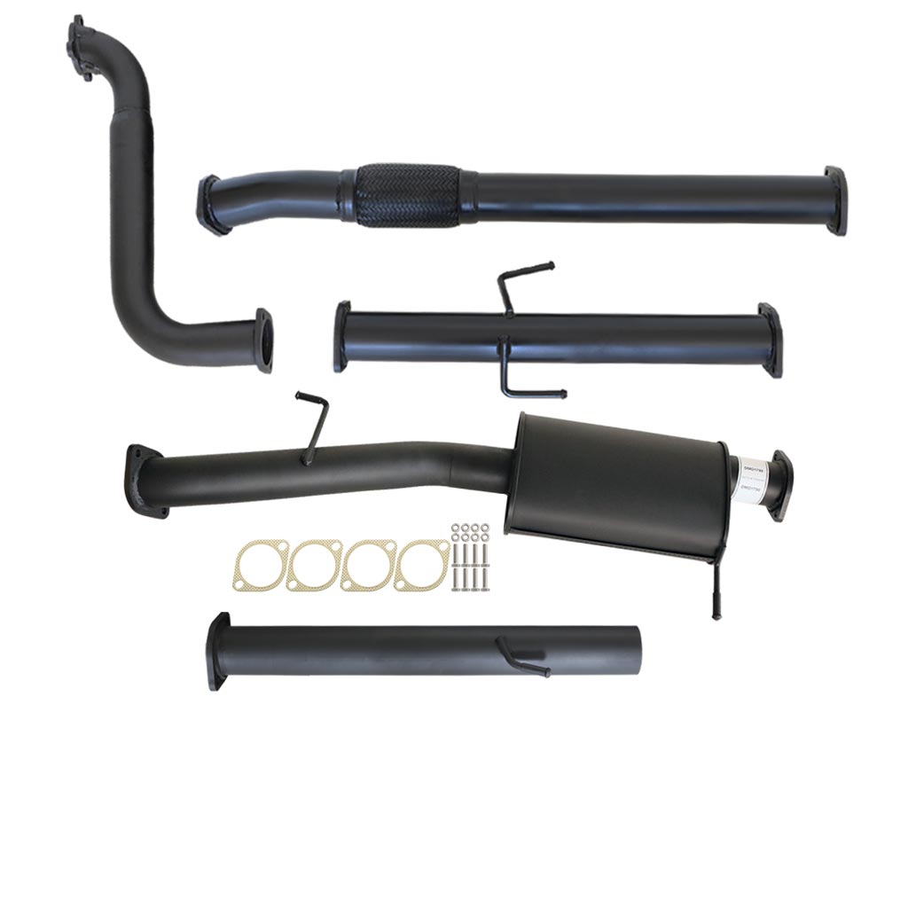 Mitsubishi Triton MN 7/2009 - 1/2015 2.5L 4D56 3 Inch Turbo Back Exhaust system with pipes, muffler, and gaskets