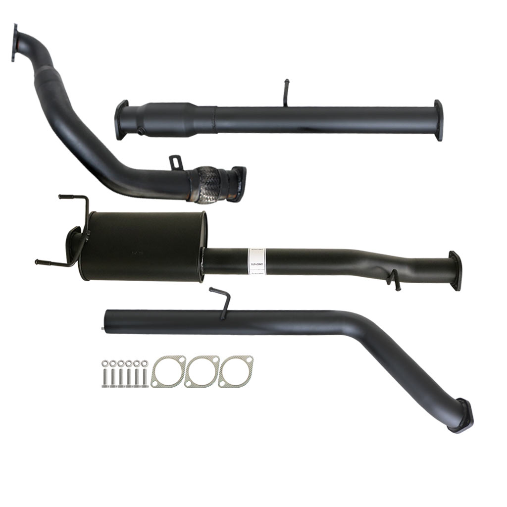 Mazda BT50 2006-2011 2.5L 3L Manual 3 Inch Turbo Back Exhaust system components with muffler and gaskets