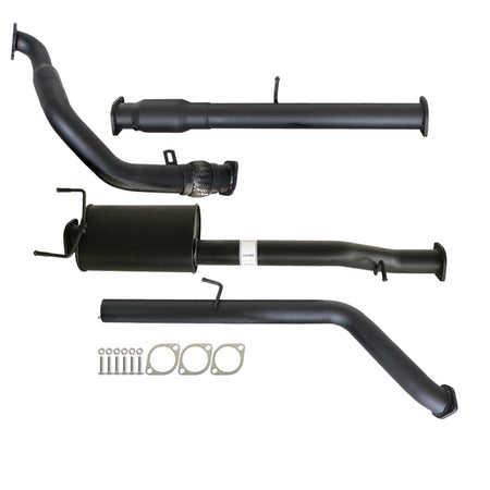 Mazda BT50 2006-2011 2.5L 3L Manual 3 Inch Turbo Back Exhaust system components with muffler and gaskets
