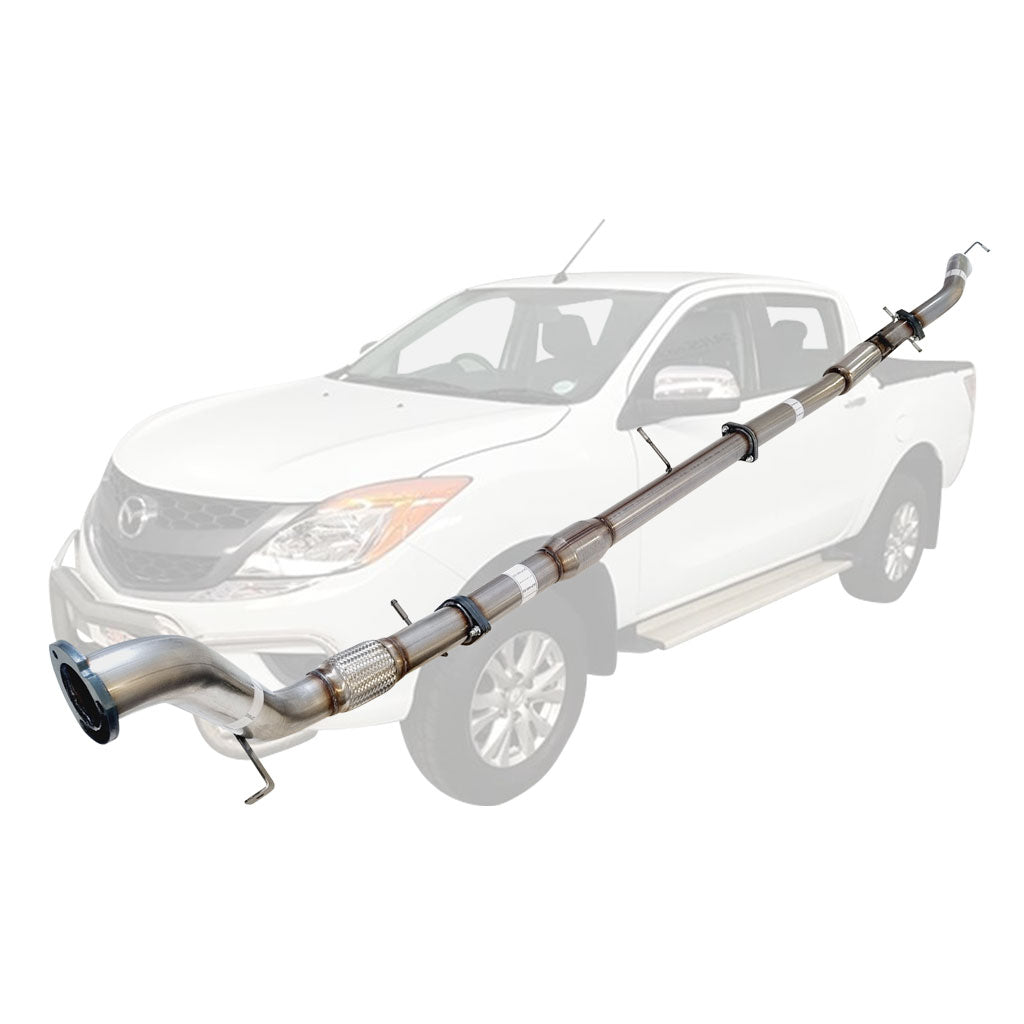 Mazda BT50 2011 - 9/2016 3.2L 3 Inch Turbo Back Exhaust stainless steel mandrel bent pipe assembly