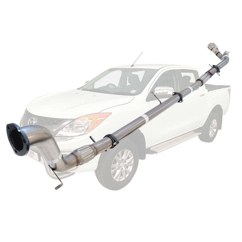 Mazda BT50 2011 - 9/2016 3.2L 3 Inch Turbo Back Exhaust stainless steel tubular exhaust system