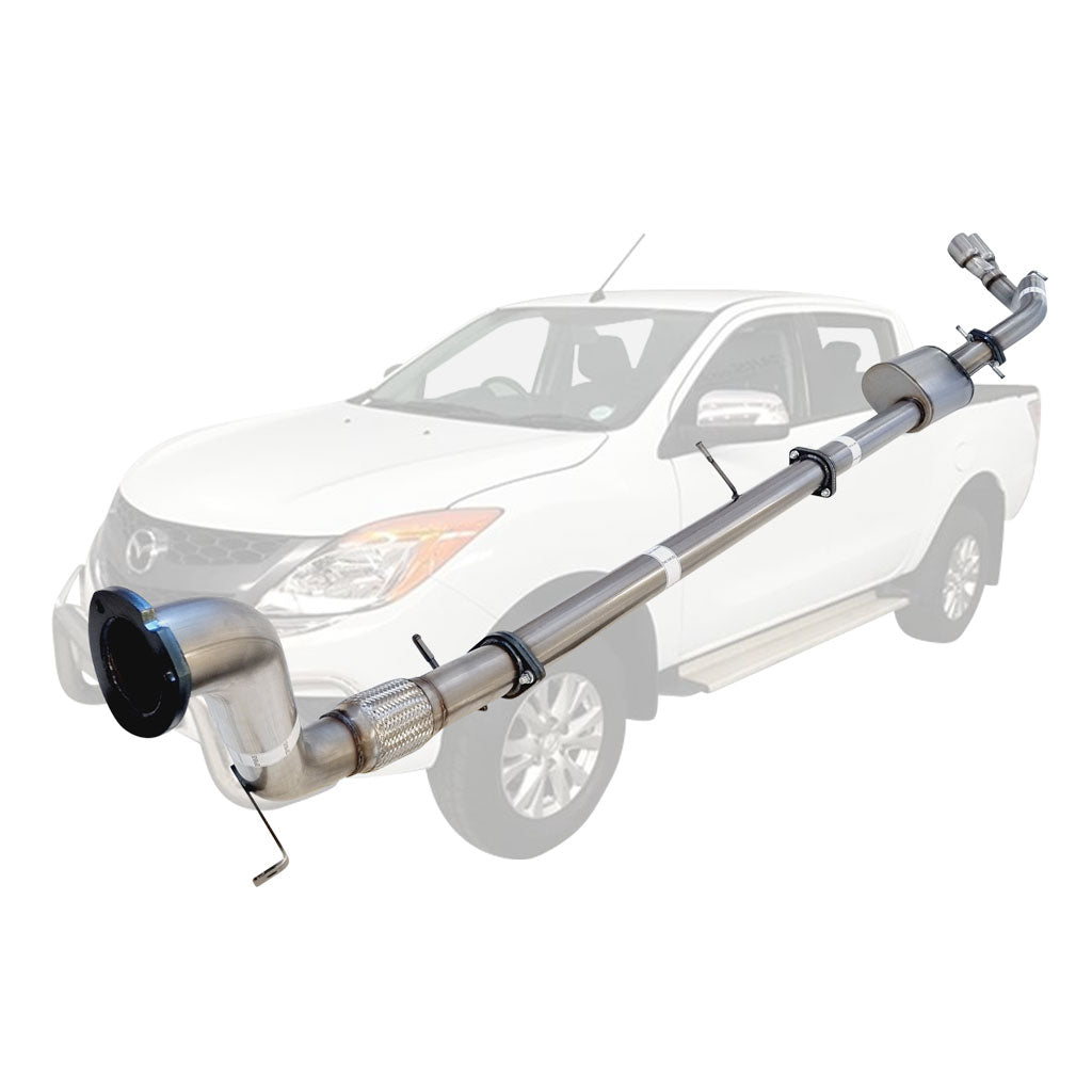 Mazda BT50 2011 - 9/2016 3.2L 3 Inch Turbo Back Exhaust stainless steel turbo back system with welded joints