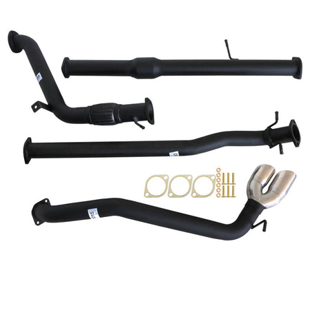 Mazda BT50 2011 - 9/2016 3.2L 3 Inch Turbo Back Exhaust system with pipes, flanges, and hardware components