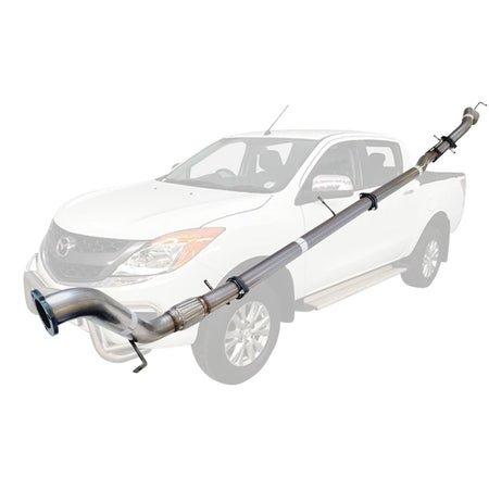 Mazda BT50 2011 - 9/2016 3.2L 3 Inch Turbo Back Exhaust stainless steel pipe with welded joints and mounting brackets