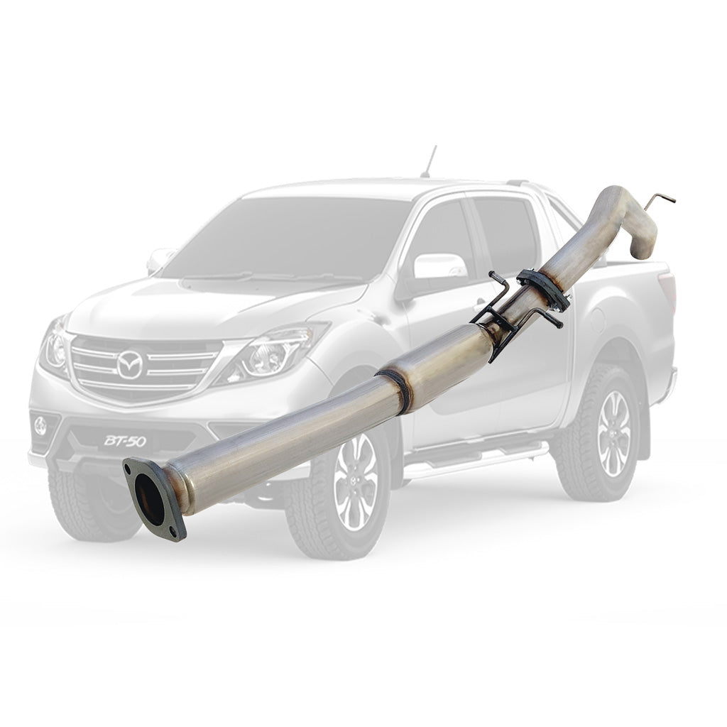Mazda BT50 2016-2020 3.2L 3 Inch DPF Back Exhaust stainless steel pipe with flange and mounting bracket
