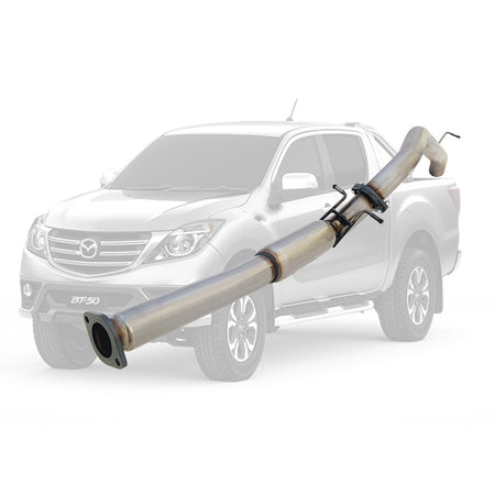 Mazda BT50 2016-2020 3.2L 3 Inch DPF Back Exhaust stainless steel pipe with flange and mounting bracket