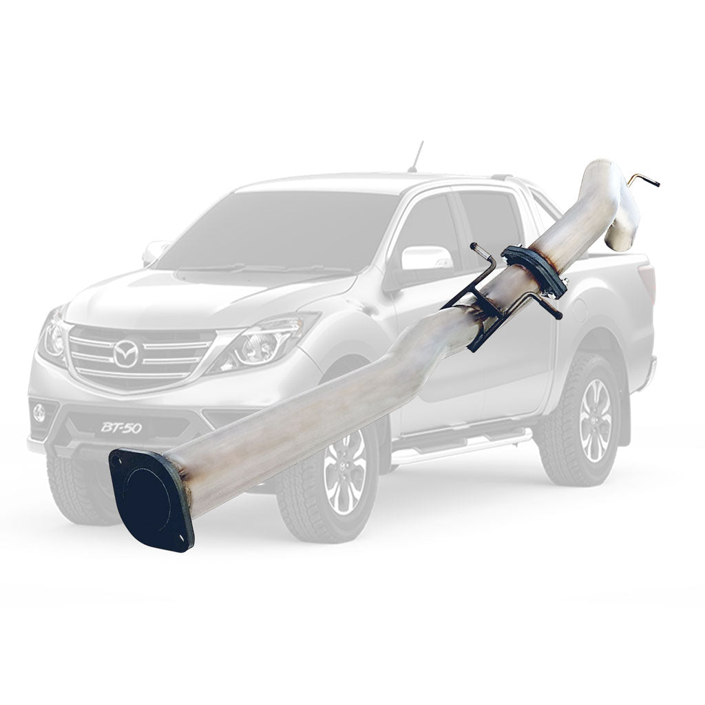 Mazda BT50 2016-2020 3.2L 3 Inch DPF Back Exhaust stainless steel mandrel bent pipe with flange and mounting bracket