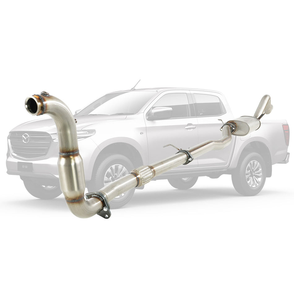 Mazda BT50 B30B 3.0l 4JJ3-TCX 2020 On 3" Turbo Back DPF Delete