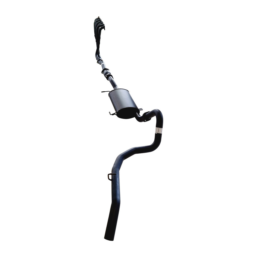 2.5 Inch Sports Exhaust With Headers And Cat To Suit Nissan Patrol Y61 GU 4.5L made of black coated steel pipe assembly