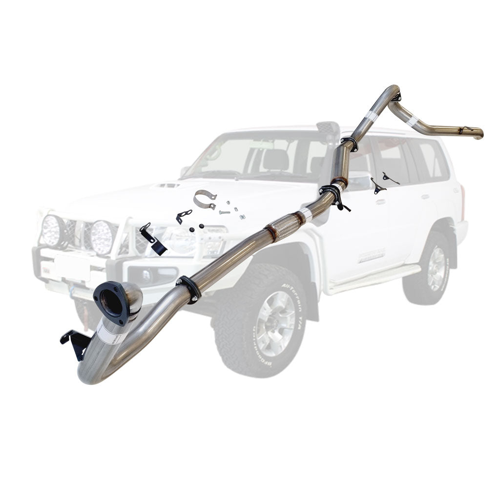 Nissan Patrol Y61 GU 3L ZD30 Wagon 3 Inch Turbo Back Exhaust 2000-2016 stainless steel pipe system