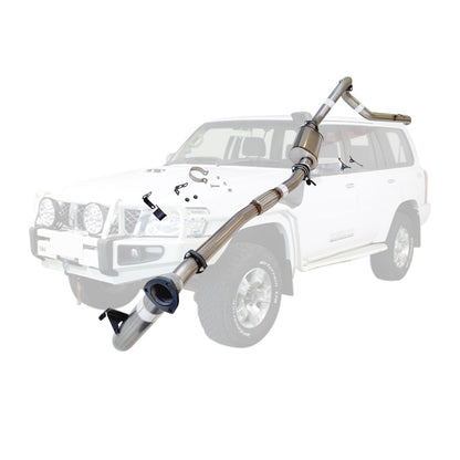 Nissan Patrol Y61 GU 3L ZD30 Wagon 3 Inch Turbo Back Exhaust 2000-2016 (Does not suit Coil Tower Braces)