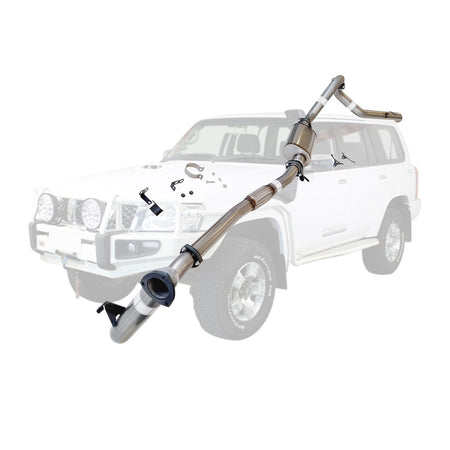 Nissan Patrol Y61 GU 3L ZD30 Wagon 3 Inch Turbo Back Exhaust 2000-2016 stainless steel tubular system