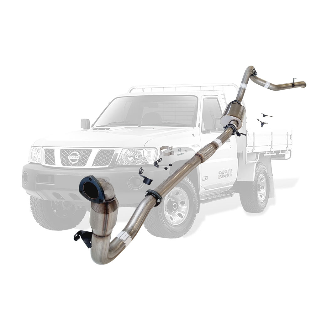 Nissan Patrol Y61 GU 3L ZD30 Ute 3 Inch Turbo Back Exhaust 2000 - 2016 stainless steel tube system