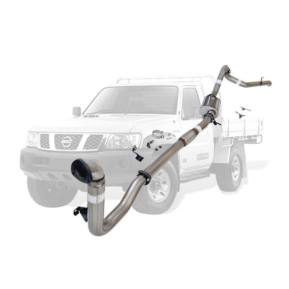 Nissan Patrol Y61 GU 3L ZD30 Ute 3 Inch Turbo Back Exhaust 2000 - 2016 (Does not suit Coil Tower Braces)