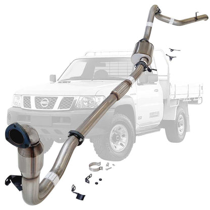 Nissan Patrol Y61 GU 3L ZD30 Ute 3 Inch Turbo Back Exhaust 2000 - 2016 (Does not suit Coil Tower Braces)