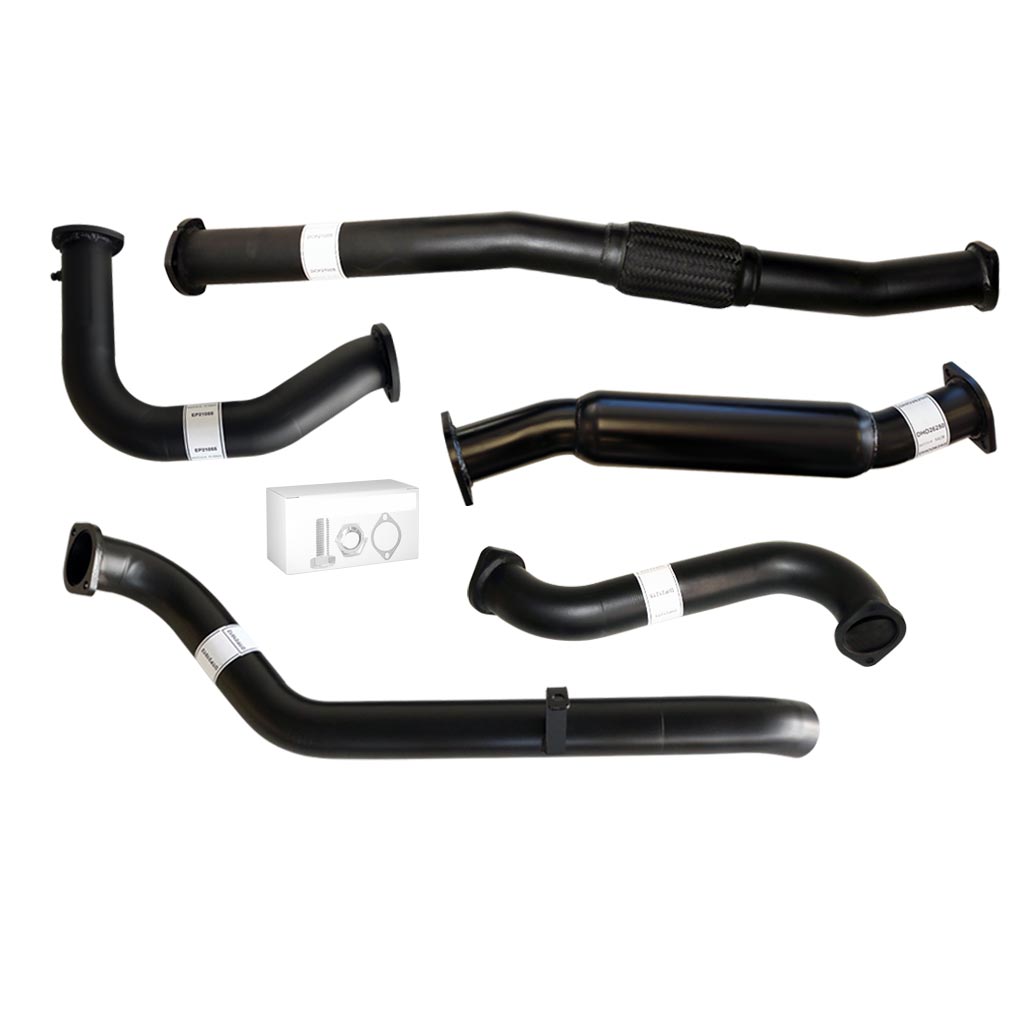 Nissan Patrol Y61 GU 4.2L TD42 Ute 3 Inch Dump Pipe Back Exhaust 1996 - 2006 steel pipes with flanges and gasket kit