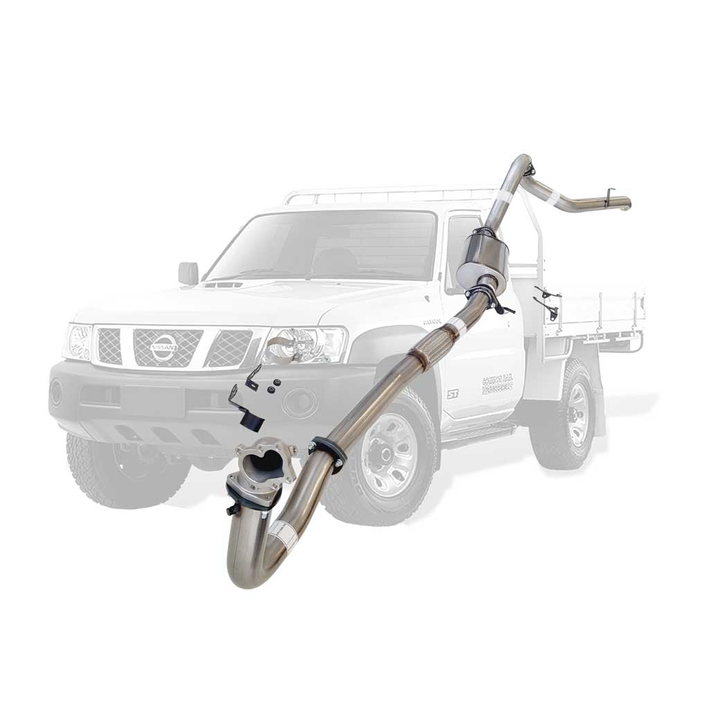 Nissan Patrol Y61 GU 4.2L TD42 Ute 3 Inch Turbo Back Exhaust Cast Dump 1996 - 2006 stainless steel pipe assembly