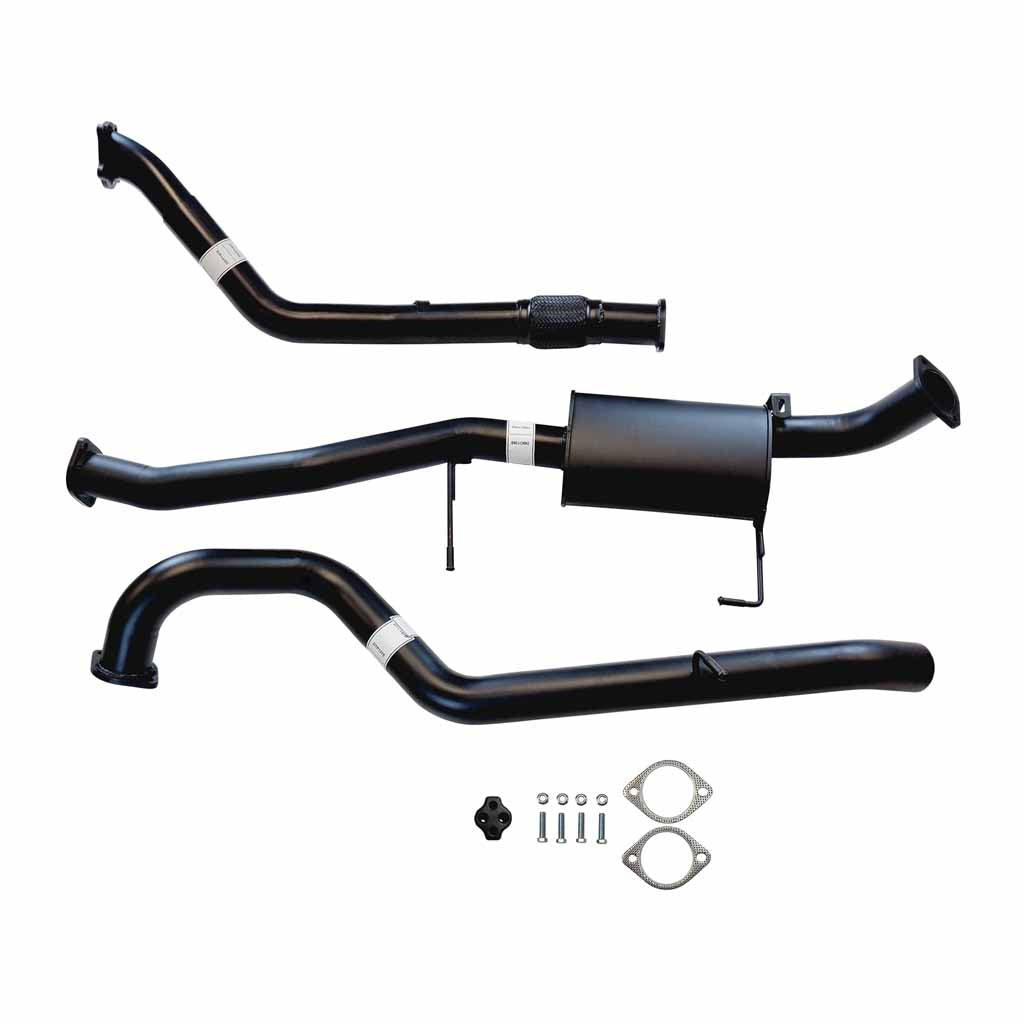 Nissan Patrol Y61 GU 2.8L Wagon 3 Inch Turbo Back Exhaust 1997 - 2000 **** Made To Order **** black steel exhaust system with muffler and fittings