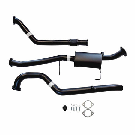 Nissan Patrol Y61 GU 2.8L Wagon 3 Inch Turbo Back Exhaust 1997 - 2000 **** Made To Order **** black steel exhaust system with muffler and fittings