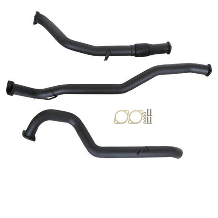 Nissan Patrol Y60 GQ 2.8L Wagon 3 Inch Turbo Back Exhaust 1987 - 1997 **** MADE TO ORDER **** black steel exhaust pipes with gaskets and hardware