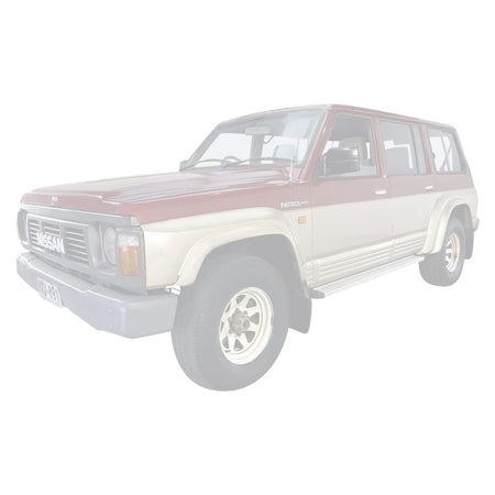 Nissan Patrol Y60 GQ 2.8L Wagon 3 Inch Turbo Back Exhaust 1987 - 1997 **** MADE TO ORDER **** installed under vehicle side view