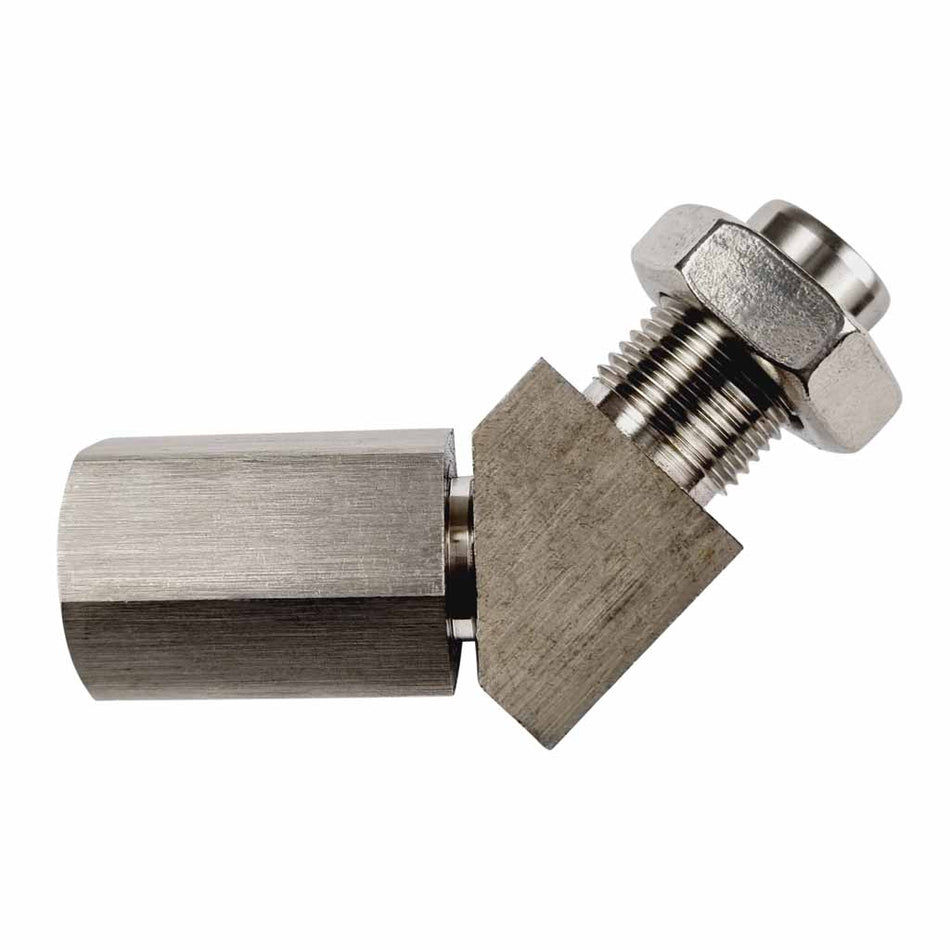 45 Degree Straight Check Engine Eliminator 02 Sensor Adapter And Cat Converter E5 made of stainless steel for exhaust systems