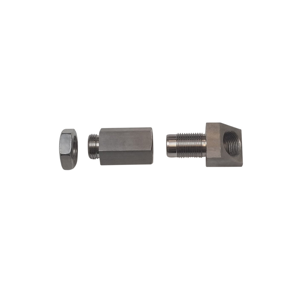 45 Degree Straight Check Engine Eliminator 02 Sensor Adapter And Cat Converter E5 stainless steel exhaust component