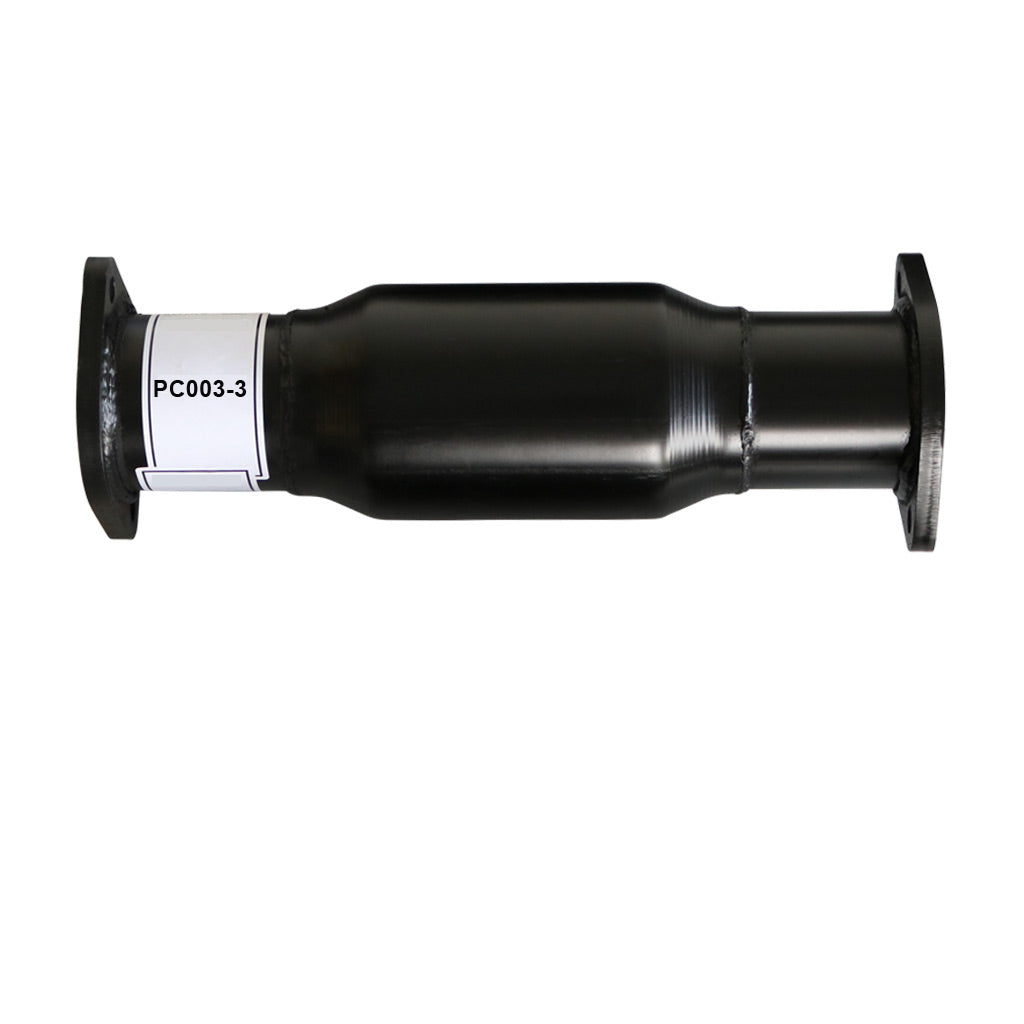 Holden Commodore VL VN VP VR VS Bolt On Race Cat 3 Inch 100Cpsi 100 Cell black steel exhaust component with flanged ends