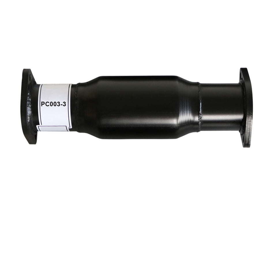 Holden Commodore VL VN VP VR VS Bolt On Race Cat 3 Inch 100Cpsi 100 Cell black steel exhaust component with flanged ends